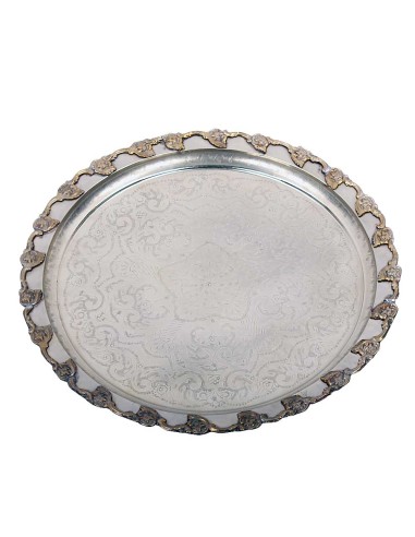 Marokkanisches Silbertablett Tasiv 55cm Antik Nr.4