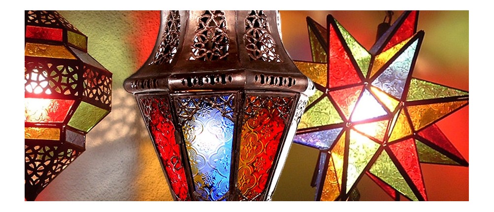 Marokkanische Lampen mit Glas - albena Marokko Galerie