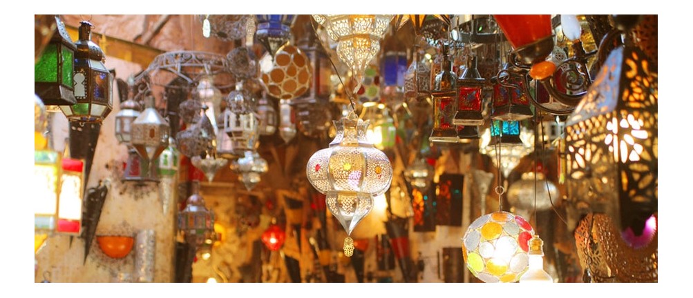 albena Marokko Galerie 13-184 Saba Lampenschirm orientalische Rattanlampe Natur ø 30cm